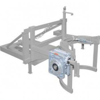 Bauer Südlohn Fasskipper FD/L-HK, 110-220 l, 360 kg, 270° Kippen, Handkurbel, Stapleraufnahme, Mausgrau RAL 7005