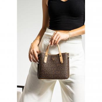 Crossbody bianco con tasche multiple e design VIP