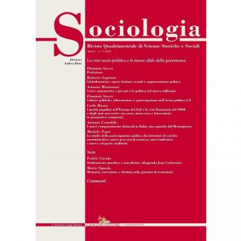 Sociologia. Rivista quadrimestrale di scienze storiche e sociali