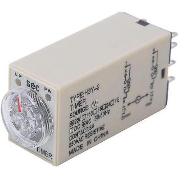 Relais de contrôle de temps 10s H3Y-2 AC 220V 8 broches beige