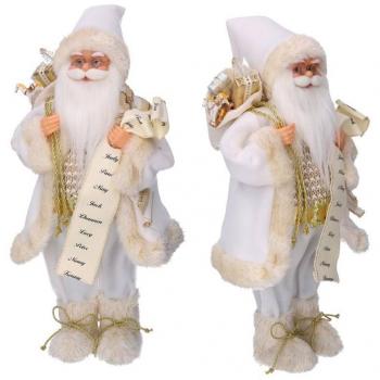 Weihnachtsmann mit Geschenken und goldener Liste von VACCHETTI