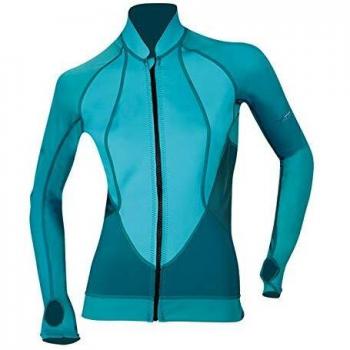 Beuchat 2 mm Damen Zip-Jacke, Atoll, blau, XL
