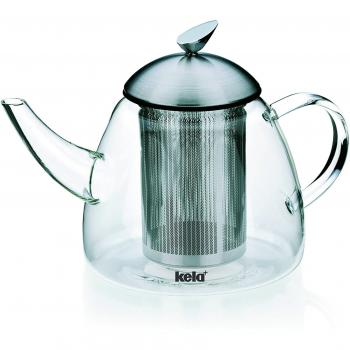 Aurora Teekanne Kela – 1,3 l, Edelstahl-Sieb, 15,0 H x 23,0 W x 23,0 D cm