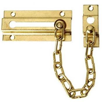 Cadena de Seguridad Puerta Latonada (Blister 1 Pieza)