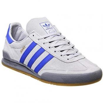 Men's Adidas Originals Lace-Up Trainers Grey Blue Size 8