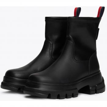 Schwarz Blockabsatz Stiefelette