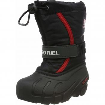 Botas de invierno Sorel para niños, modelo CHILDRENS FLURRY, Color: Negro, Talla: 27