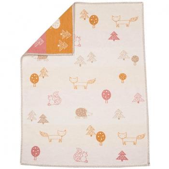 Coperta in cotone per bambini 75 x 100 cm Animali della foresta