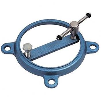 Piatto girevole per morsa 100 mm con 2 fori