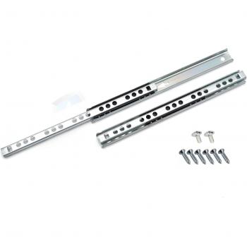 Professional Quality Ball Bearing Drawer Runners and Groove Slides Set, H-17mm L-342mm