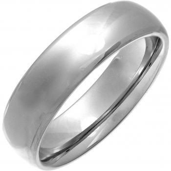5 mm Titanium Court Ring – Ultra‑Shiny Finish, Size U