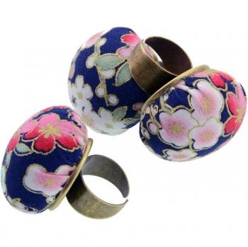 Floral Pattern Adjustable Ring Pin Cushions