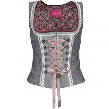 Krüger Fashion Queen Dirndl in Grau – 32 cm