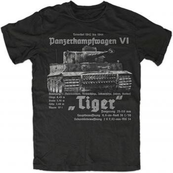 Camiseta de Verano con Estampado de Tigre para Hombre