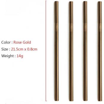 Pajitas de Metal Inoxidable 304 para Batidos