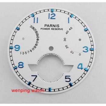 Parnis 37mm Men's Watch White Dial Asia ST2505