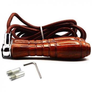 R2F Speed Rope with Removable Weight Pack – Leather, Full Height Adjustable, Fat Loss