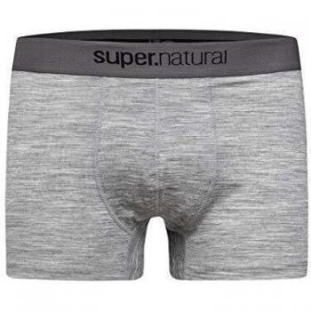 Grau Melierter Herrenboxer – M BASE MID 175S Merino‑Weich