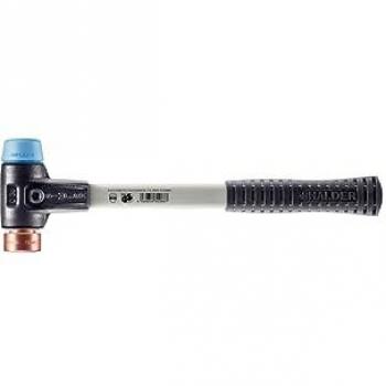 HALDER SIMPLEX Schonhammer Ø 30 mm – TPE‑Soft/ Kupfer, Verstärktes Gussgehäuse + Fiberglas­stiel