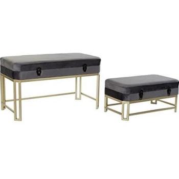 Panca DKD Home Decor con Dimensioni Compatte (80 x 40 x 47 cm)
