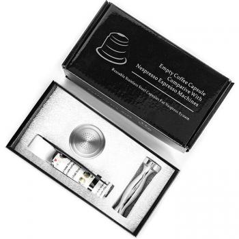3PCS Inox Reusable Coffee Capsules for Nespresso