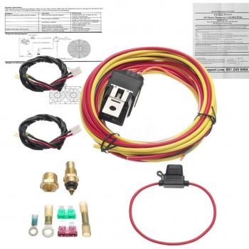 Kit relais thermostat 165-185, câbles ventilateur électrique, capteur 40A