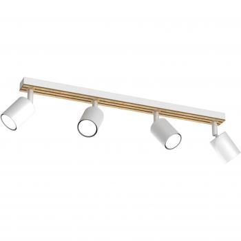 Sottotetto Tino 4 Spot Bianco-Legno
