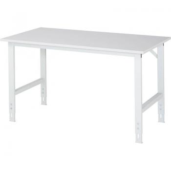 Table de travail réglable, mélamine, 1500 x 800 mm, hauteur 760-1080 mm