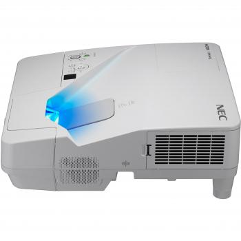 NEC UM301W Desktop Projector, 3000 ANSI Lumens, 3LCD WXGA (1280x800), White