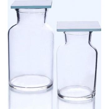 Frosted Glass Gas Jar with Lid