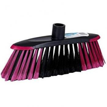 BigBuy Cleaning S2201744 Cepillo para Escoba, Negro o Fucsia