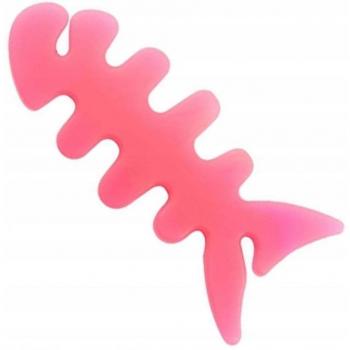 Rosa Kopfhörerkabelaufbewahrung in Fischdesign