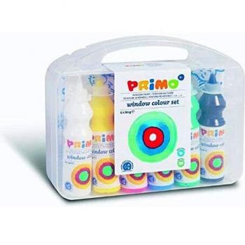 Primo Set van 6 Raamverf Kleuren