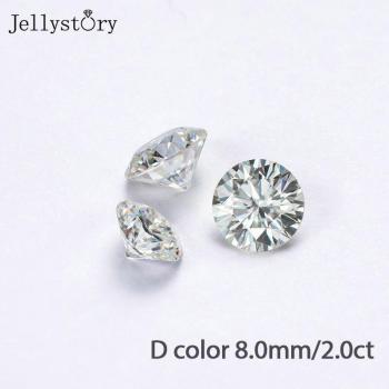 D Color Moissanite 2.0ct Loose Stone for Jewelry