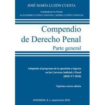 COMPENDIO DE DERECHO PENAL.PARTE GENERAL.2018