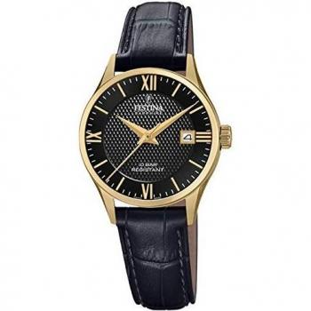 Festina Unisex Erwachsene Quarz Uhr F20011/4 – Elegantes Leder