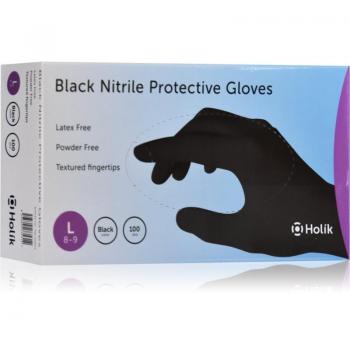 Holík Nitril Black Powder-Free Nitrile Gloves Large 2x50 pcs