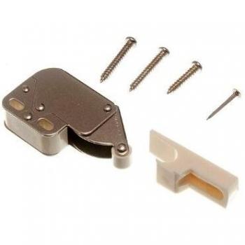 SUKI HARDWARE MINI TIP CUPBOARD CARAVAN SPRING LOADED CATCH WHITE