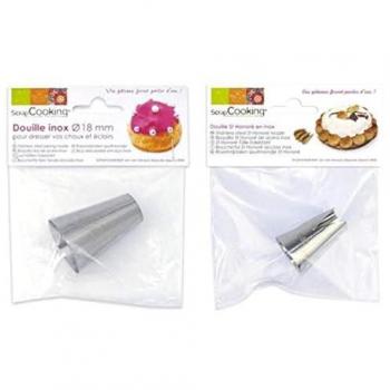 Duo Douilles Pâtissières Choux 18 mm – St Honoré