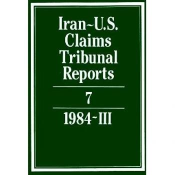 Iran-u.s. Claims tribunal reports