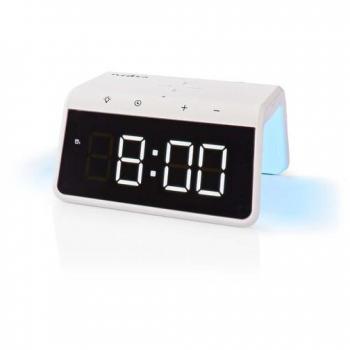 Réveil NEDIS Chargeur sans fil Qi Double alarme 15 W