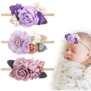 Bandeau Floral pour Nouveau-né