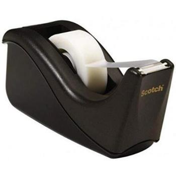 Rouleau de scotch 3M Scotch C60 Noir Rabattable pour Bureau