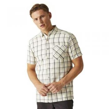 Regatta Mindano Viii Short Sleeve with Silver, Ash and White Check Pattern