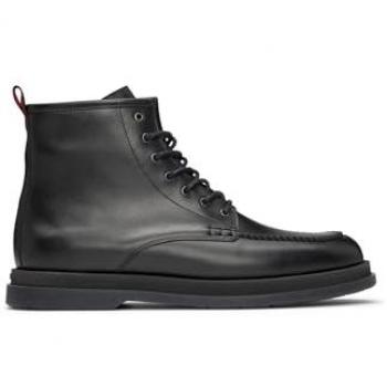 Bottes élégantes Laarzen Hugo noir à talons plats