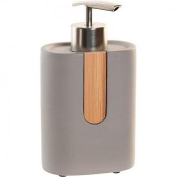 Dispenser di Sapone Cemento Grigio Arancio DKD Home Decor
