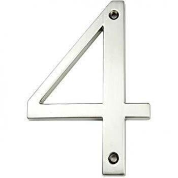 HASWARE 4 inch Zinc Alloy Number Sign