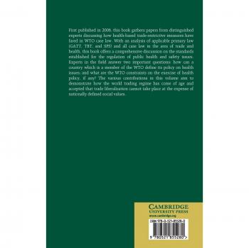 Trade And Human Health And Safety, Columbia Studies In WTO Law And Policy