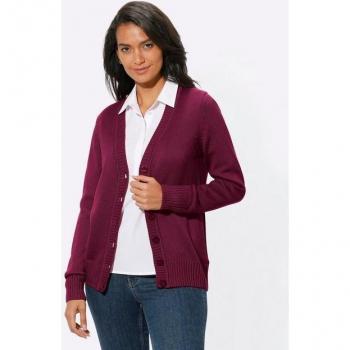 Gilet en tricot fuchsia