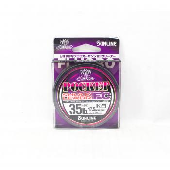 Sunline Fluorocarbon Leader 20m #8 35lb Pocket FC Shock